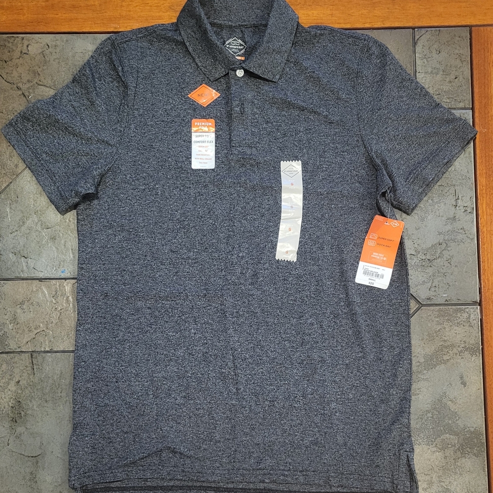 JCPenney Gray Small Polo Shirt
